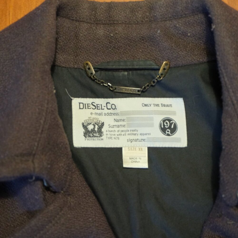 Diesel Pea coat XL Brown - Picture 4 of 10